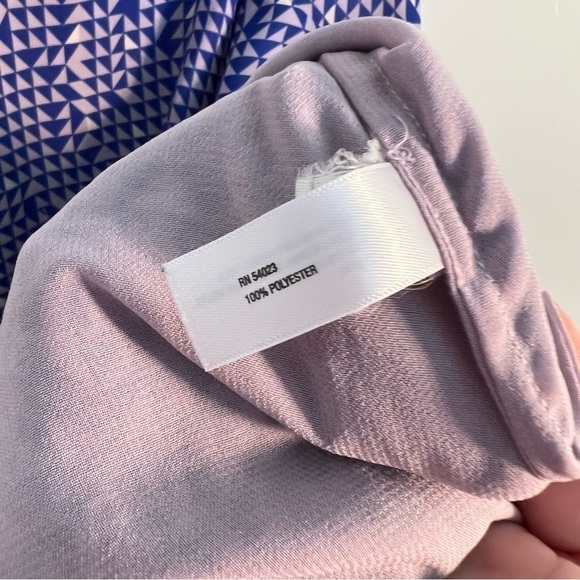 Gap Sleeveless Blouse Blue Purple Geometric - Picture 10 of 10